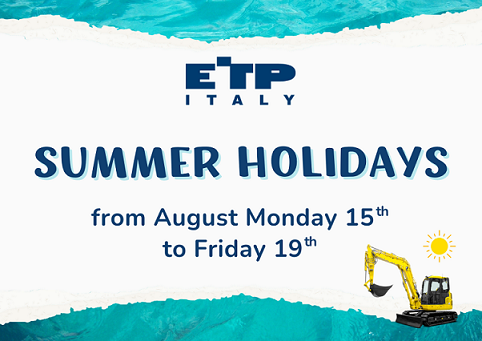 Summer Holidays from 12 to 19 August 